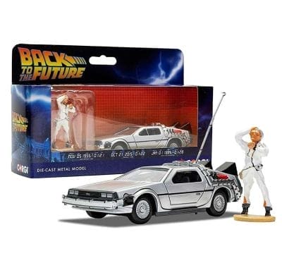 BACK TO THE FUTURE DIE-CAST METAL DELOREAN DOC MODEL