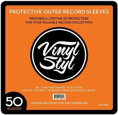 VINYL STYL PLASTIC LP SLEEVES - 50 PACK