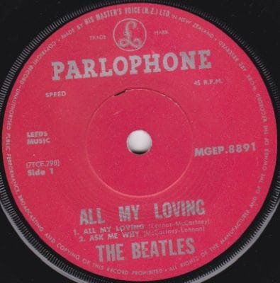 ALL MY LOVING EP (USED VINYL)