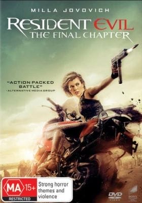 RESIDENT EVIL THE FINAL CHAPTER (R16) (USED DVD)