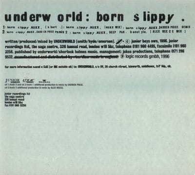 BORN SLIPPY (USED CD SINGLE)