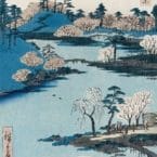 OPEN GARDEN AT FUKUGAWA HACHIMAN SHRINE (POSTER)